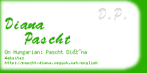 diana pascht business card